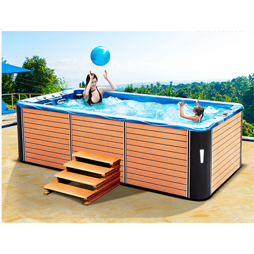 AL-30 4.9 Meters Infinity Swim Spa Pool  Combined With Hot Tub, Can Be Equipped With Swimming Machine
